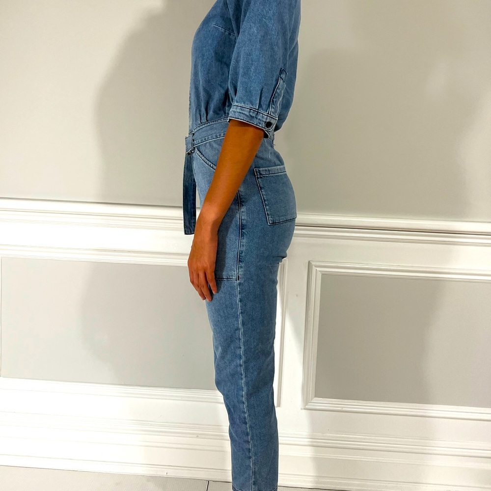 Quincy. Denim Jumpsuit Blue | Ba&Sh Womens Jumpsuits & Rompers